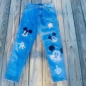 Zara Mickey Mouse Jeans